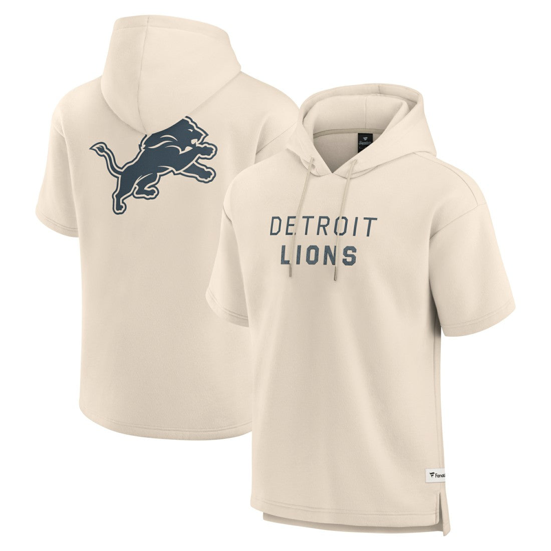 Detroit Lions Fanatics Elements Future Ground Lettering Short Sleeve Pullover Hoodie