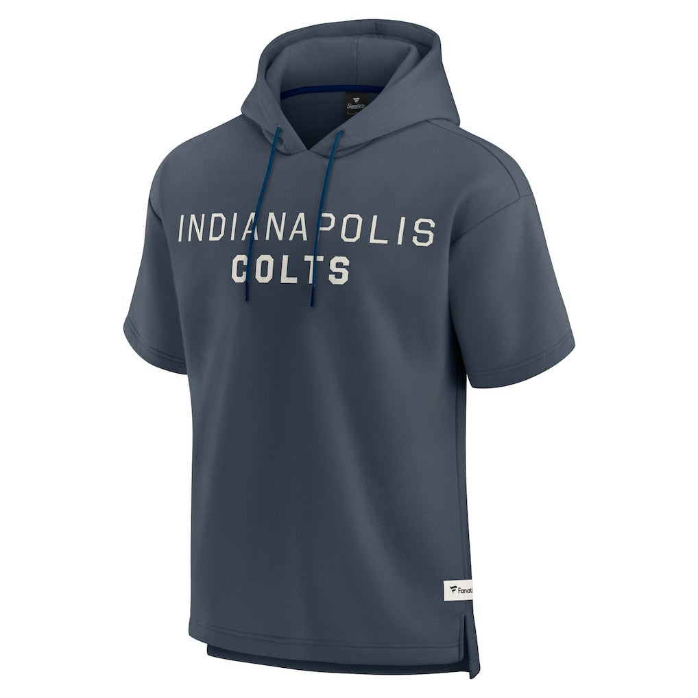 Indianapolis Colts Fanatics Elements Future Ground Lettering Short Sleeve Pullover Hoodie