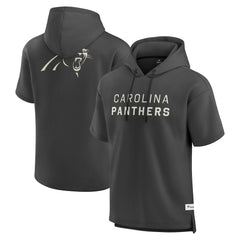 Carolina Panthers Fanatics Elements Future Ground Lettering Short Sleeve Pullover Hoodie