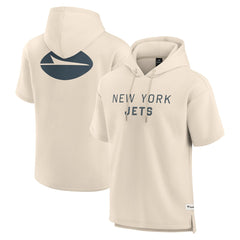 New York Jets Fanatics Elements Future Ground Lettering Short Sleeve Pullover Hoodie
