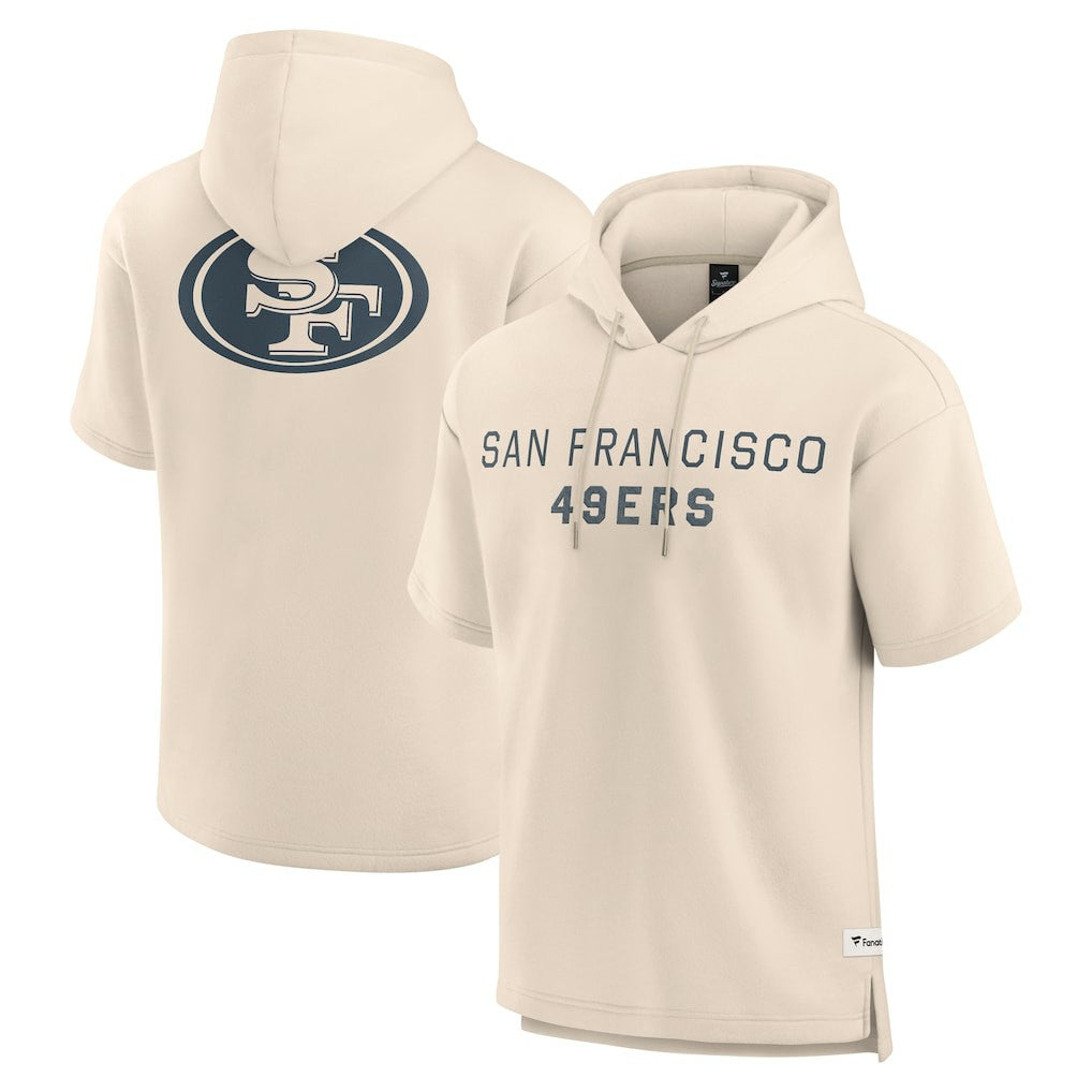 San Francisco 49ers Fanatics Elements Future Ground Lettering Short Sleeve Pullover Hoodie