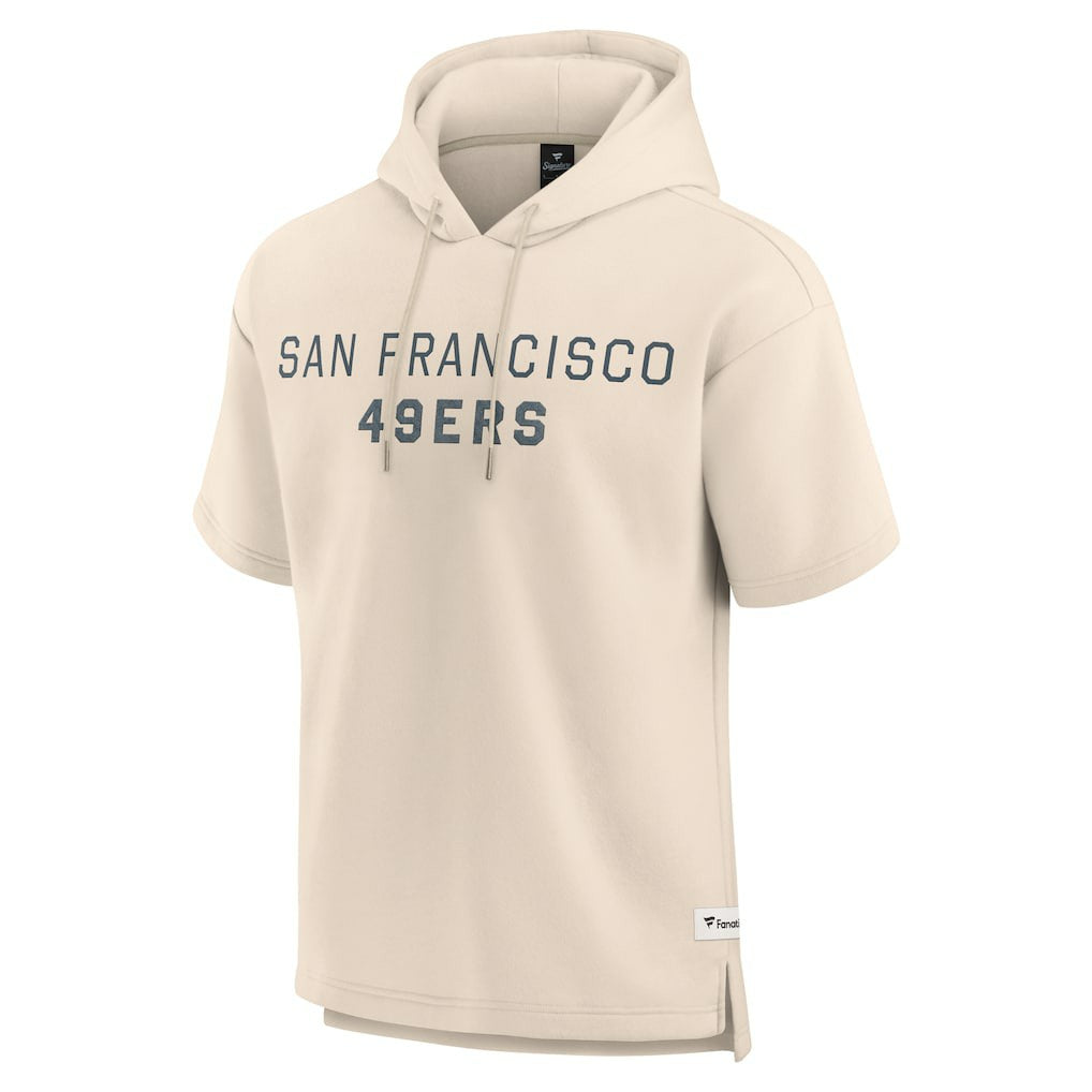 San Francisco 49ers Fanatics Elements Future Ground Lettering Short Sleeve Pullover Hoodie