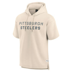 Pittsburgh Steelers Fanatics Elements Future Ground Lettering Short Sleeve Pullover Hoodie