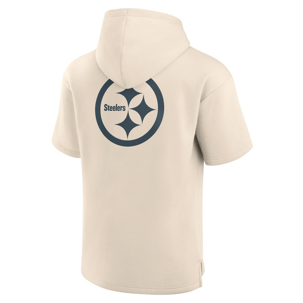 Pittsburgh Steelers Fanatics Elements Future Ground Lettering Short Sleeve Pullover Hoodie