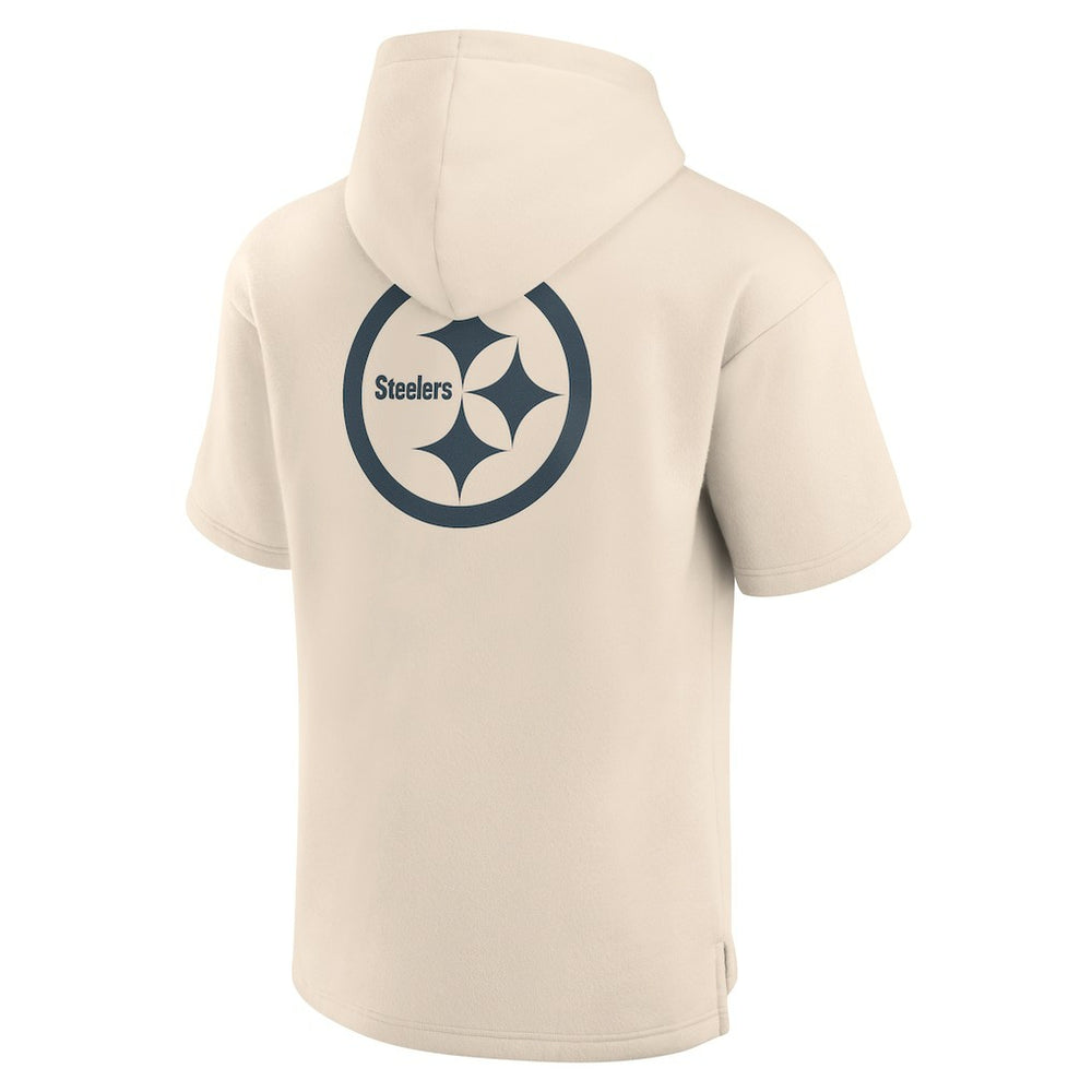 Pittsburgh Steelers Fanatics Elements Future Ground Lettering Short Sleeve Pullover Hoodie
