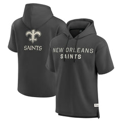 New Orleans Saints Fanatics Elements Future Ground Lettering Short Sleeve Pullover Hoodie