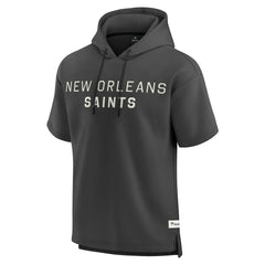 New Orleans Saints Fanatics Elements Future Ground Lettering Short Sleeve Pullover Hoodie