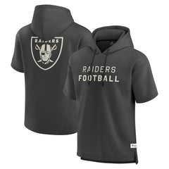 Las Vegas Raiders Fanatics Elements Future Ground Lettering Short Sleeve Pullover Hoodie