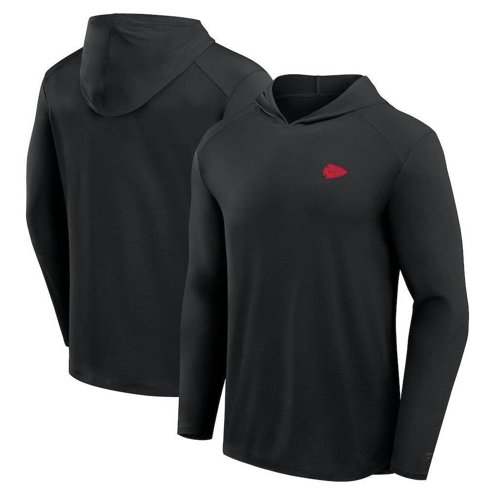 Kansas City Chiefs Fanatics Front Office Power Mono Long Sleeve Hoodie T-Shirt
