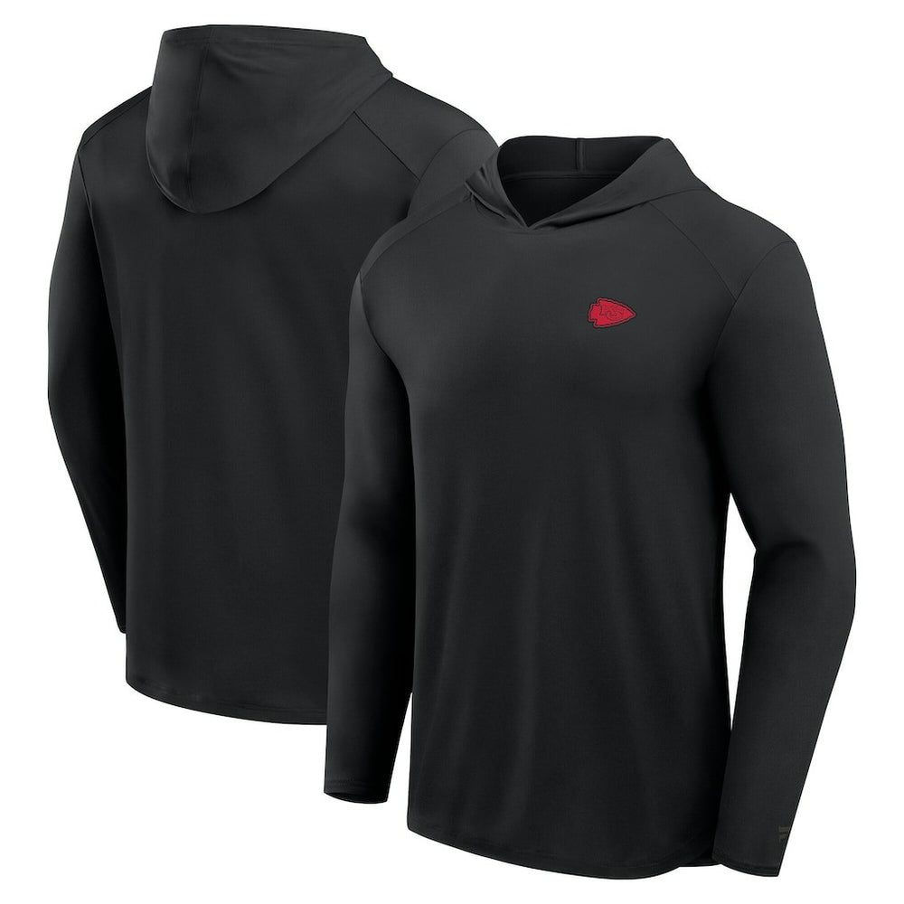 Kansas City Chiefs Fanatics Front Office Power Mono Long Sleeve Hoodie T-Shirt