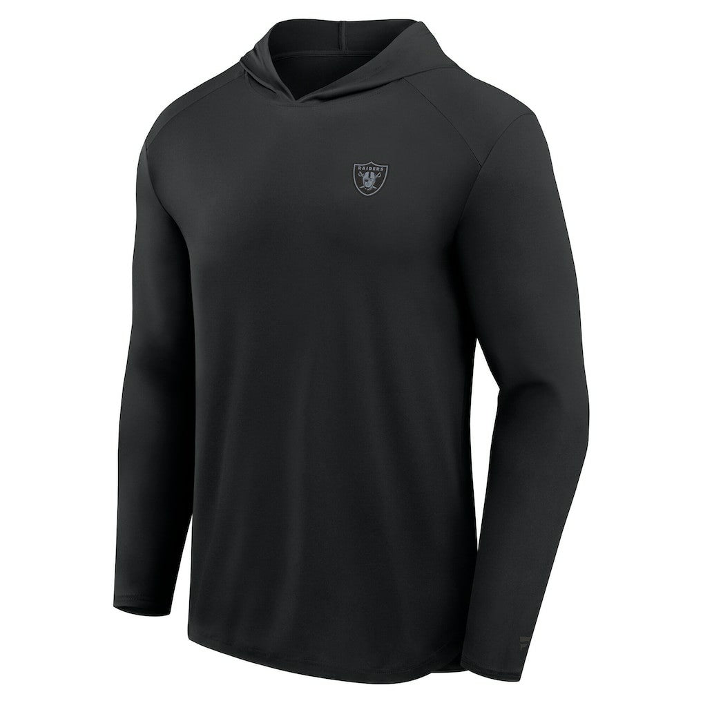 Las Vegas Raiders Fanatics Front Office Power Mono Long Sleeve Hoodie T-Shirt