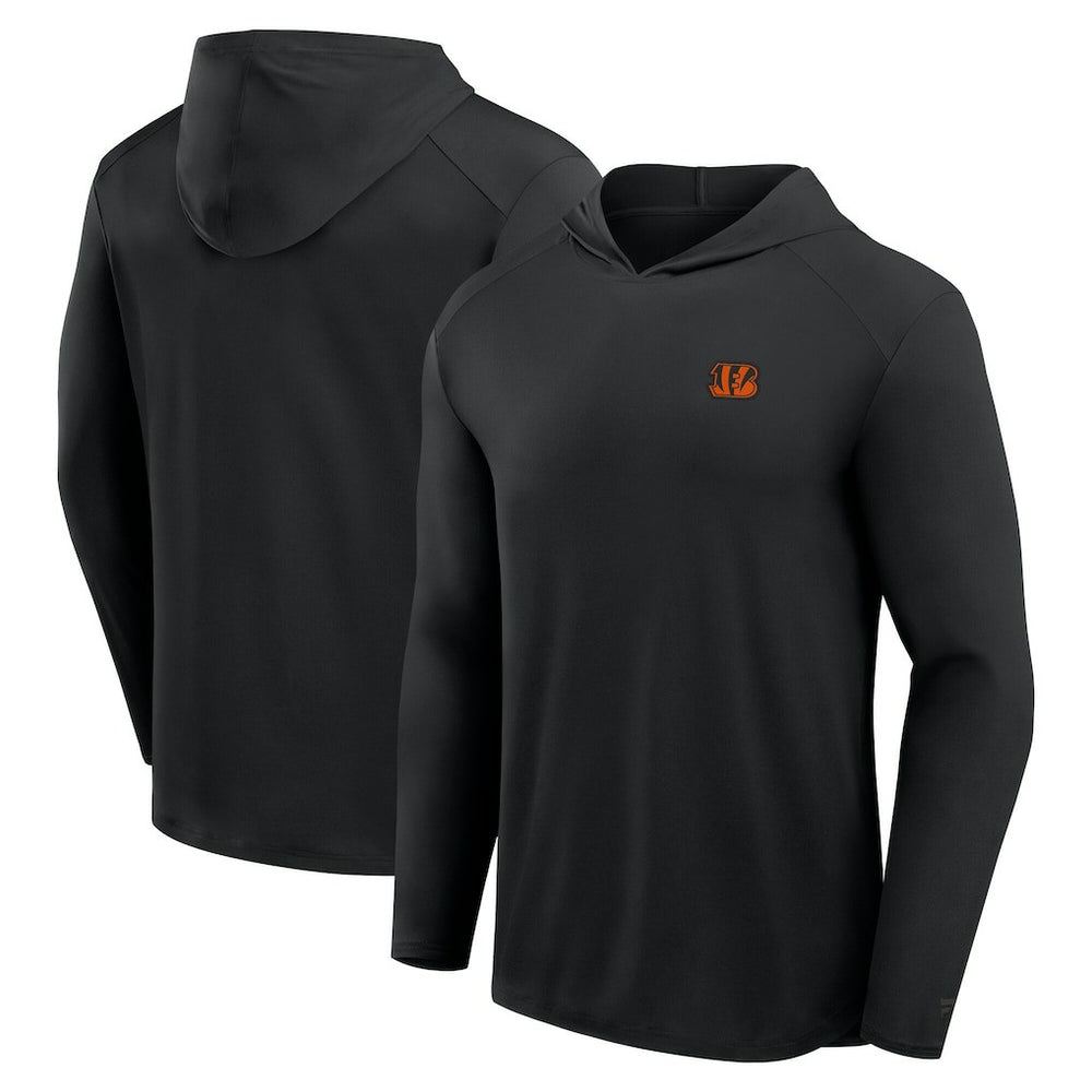 Cincinnati Bengals Fanatics Front Office Power Mono Long Sleeve Hoodie T-Shirt