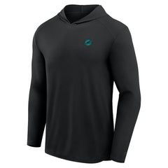 Miami Dolphins Fanatics Front Office Power Mono Long Sleeve Hoodie T-Shirt