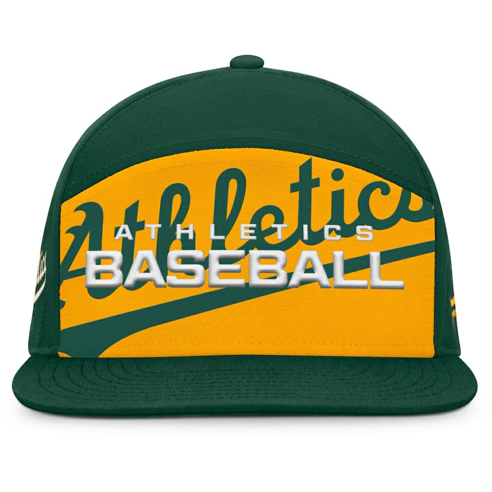 Athletics Fanatics Clubhouse Splitter Snapback Hat | MLB On Sale