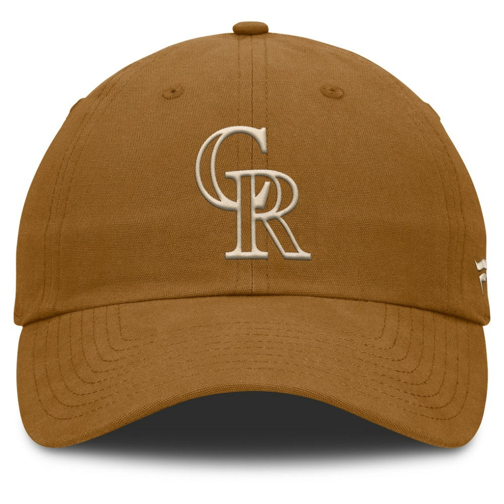 Colorado Rockies Fanatics Act Natural Chopper Adjustable Hat | MLB Shop