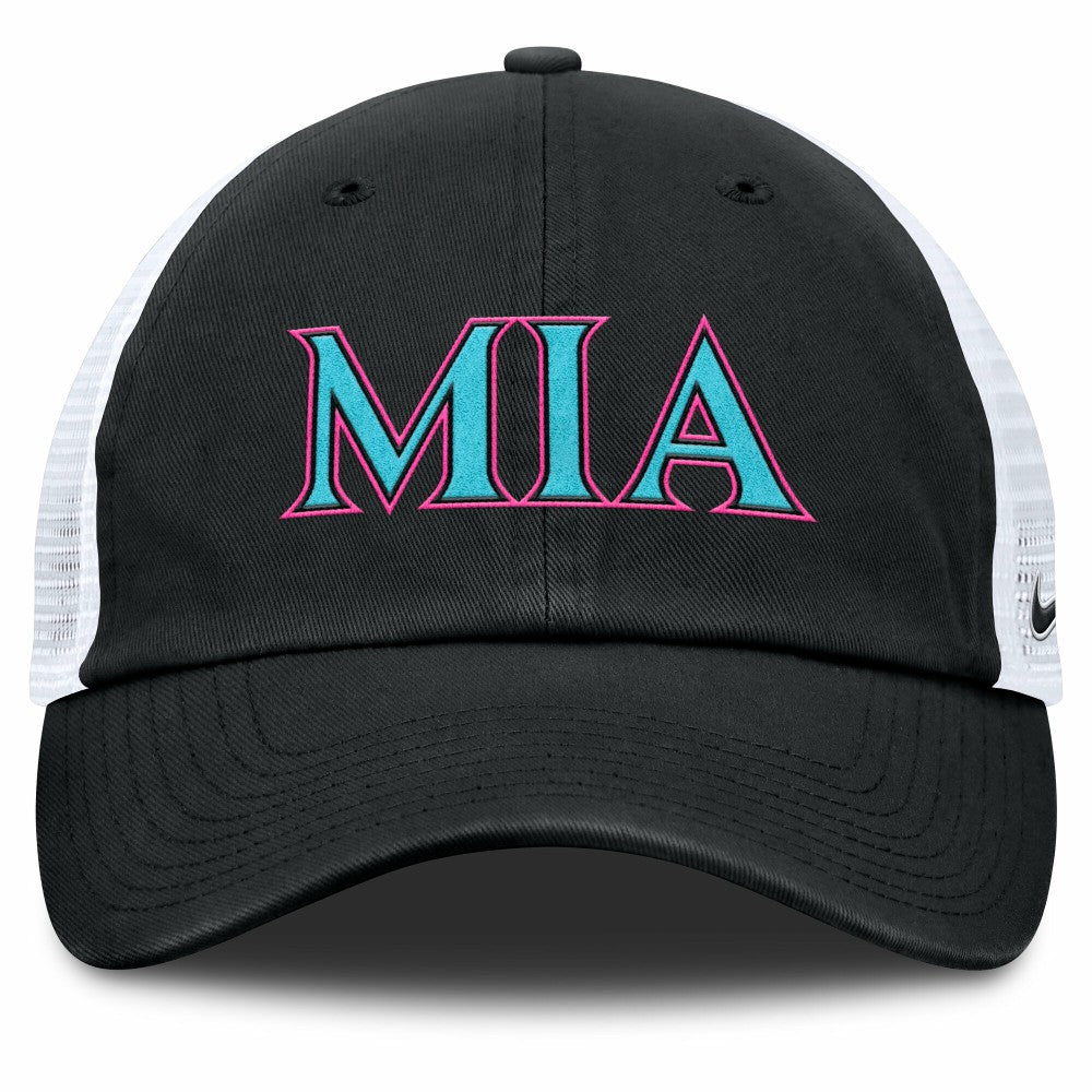 Miami Marlins Nike Unisex 2025 City Connect Trucker Adjustable Hat | MLB For sale