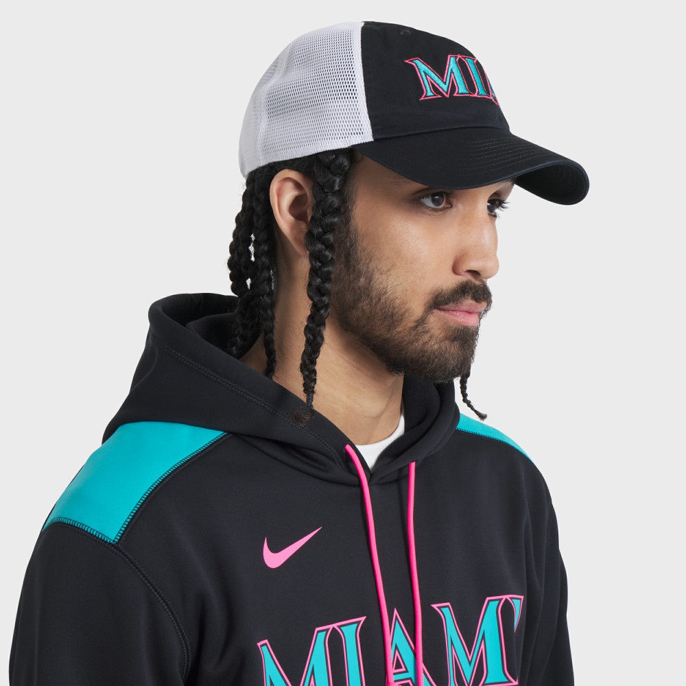 Miami Marlins Nike Unisex 2025 City Connect Trucker Adjustable Hat | MLB For sale
