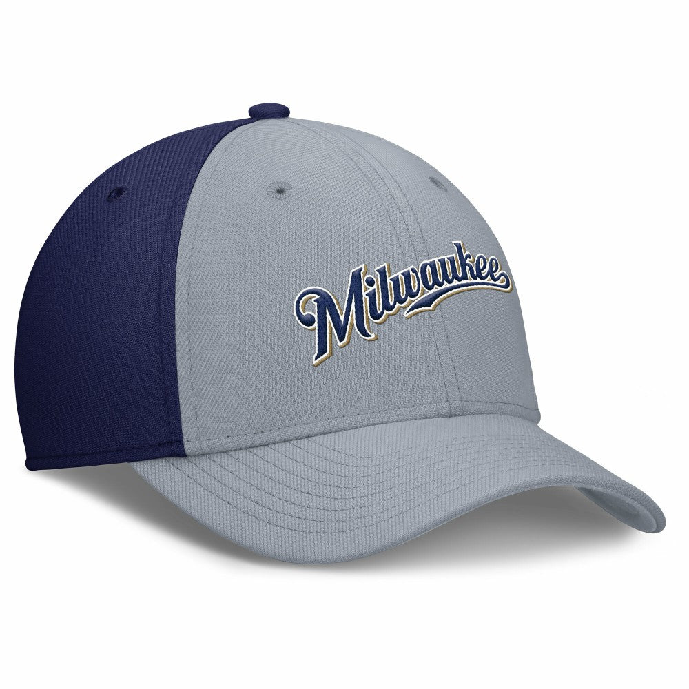 Milwaukee Brewers Nike Rise Swoosh Performance Flex Hat | MLB For sale