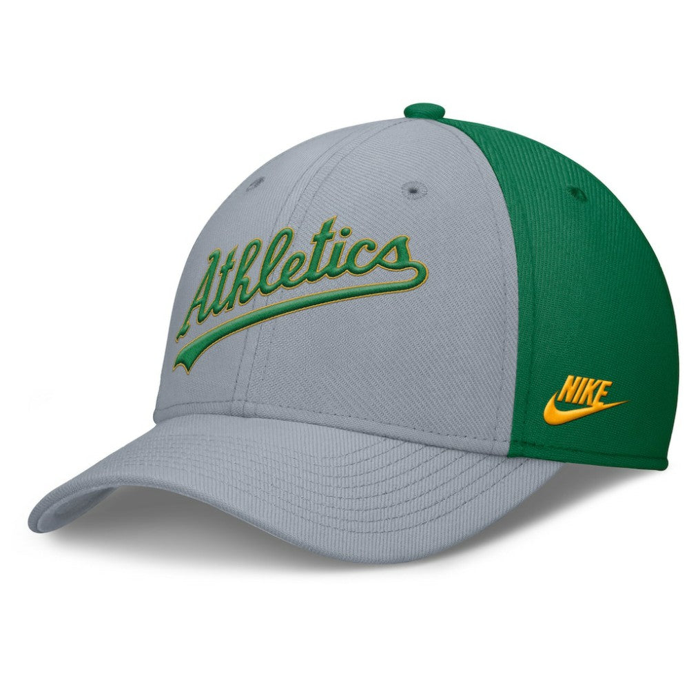 Athletics Nike Rise Swoosh Performance Flex Hat | MLB New