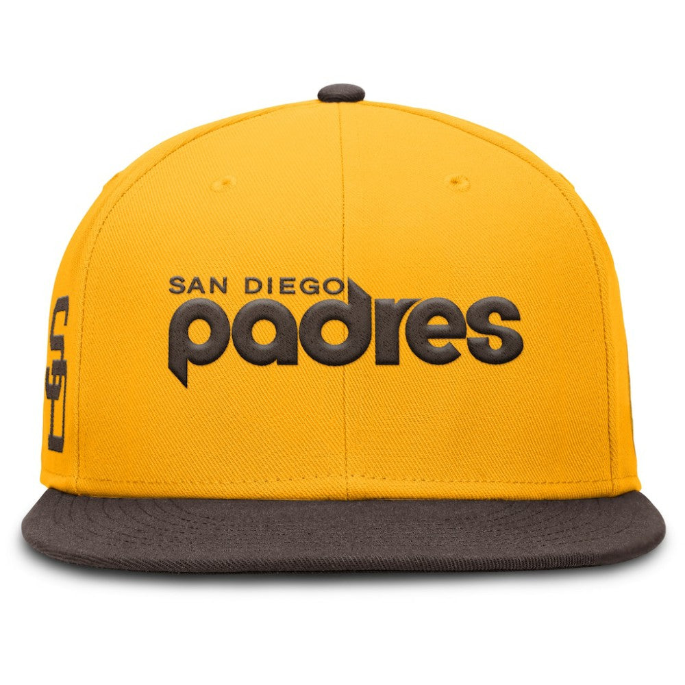 San Diego Padres Nike Cooperstown Two-Tone Dri-FIT Round Bill True Fitted Hat | MLB Outlet
