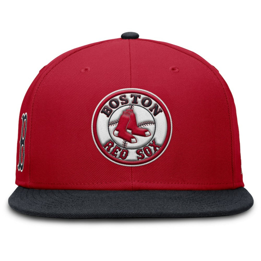 Boston Red Sox Nike Cooperstown Two-Tone Dri-FIT Round Bill True Fitted Hat | MLB New