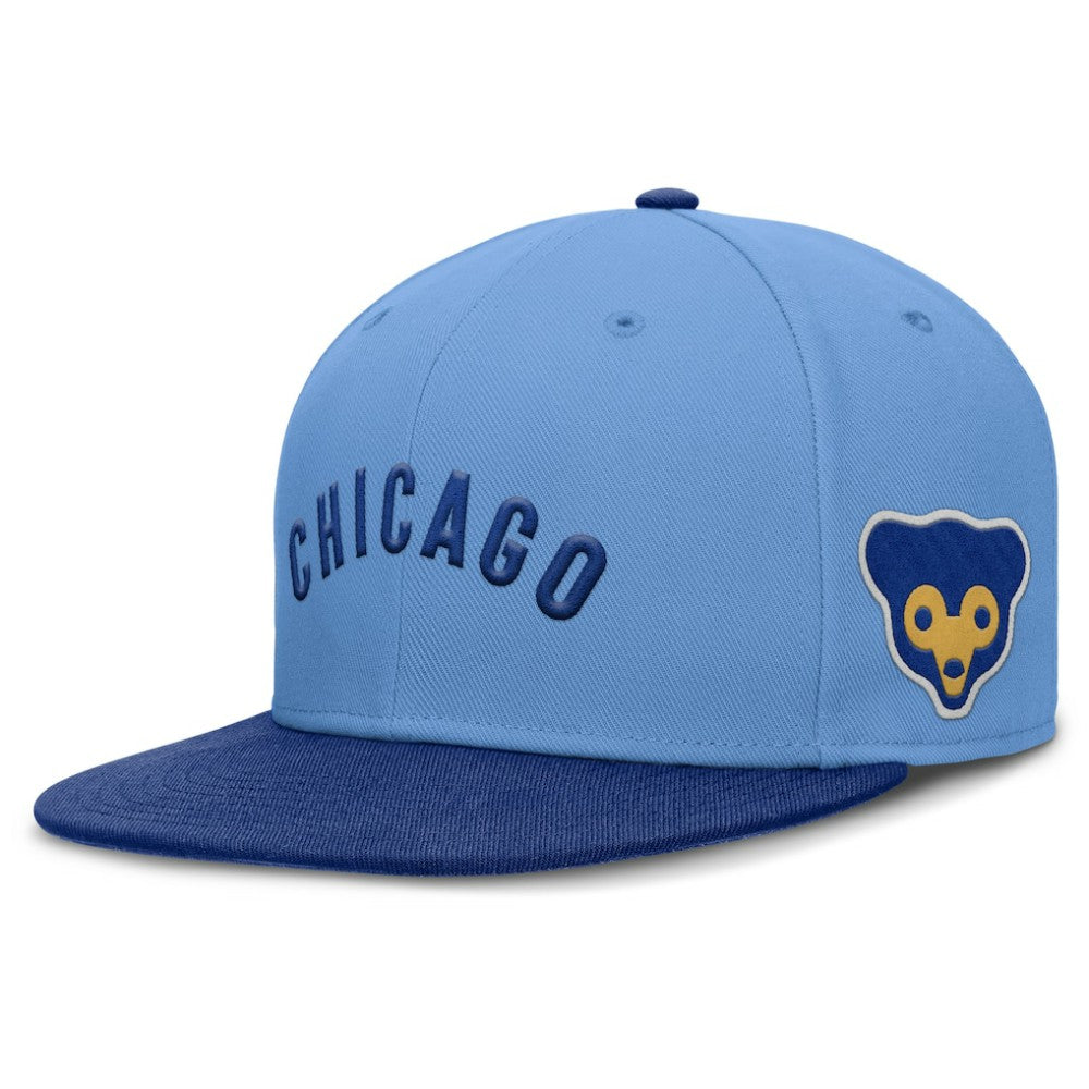Chicago Cubs Nike Cooperstown Two-Tone Dri-FIT Round Bill True Fitted Hat | MLB Online