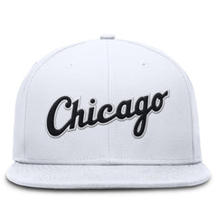 Chicago White Sox Nike Wordmark Dri-FIT Round Bill True Fitted Hat | MLB New