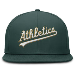 Athletics Nike Wordmark Dri-FIT Round Bill True Fitted Hat | MLB On Sale