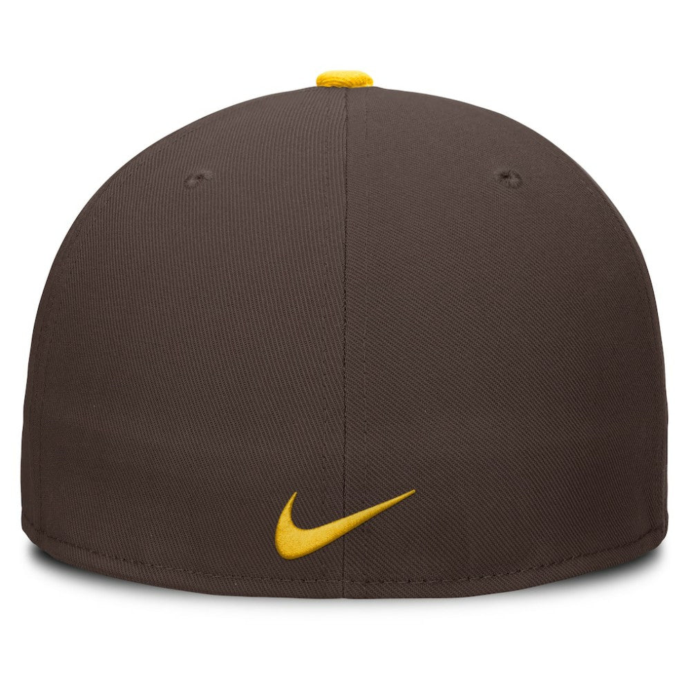 San Diego Padres Nike Primetime Dri-FIT Round Bill True Fitted Hat | MLB Shop
