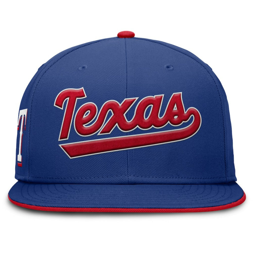 Texas Rangers Nike Primetime Dri-FIT Round Bill True Fitted Hat | MLB New