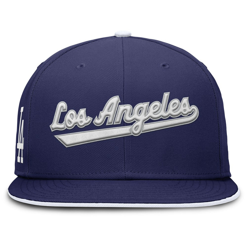 Los Angeles Dodgers Nike Primetime Dri-FIT Round Bill True Fitted Hat | MLB Sale