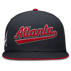Atlanta Braves Nike Primetime Dri-FIT Round Bill True Fitted Hat | MLB New
