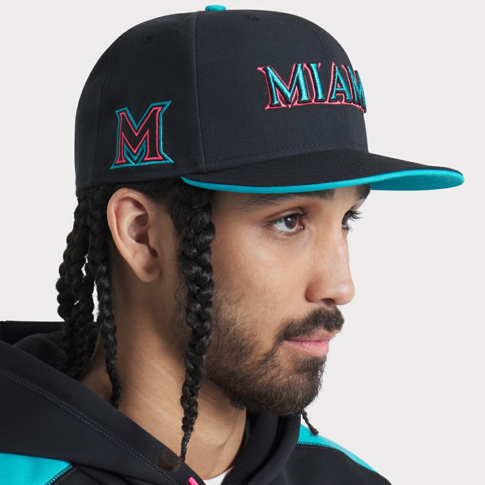 Miami Marlins Nike 2025 City Connect Performance Fitted Hat | MLB US