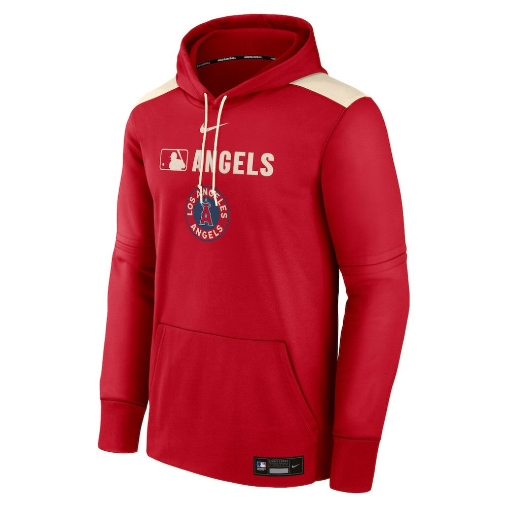 Los Angeles Angels Nike Authentic Collection City Connect Therma Pullover Hoodie | MLB US