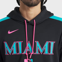 Miami Marlins Nike 2025 City Connect Authentic Collection Therma Pullover Hoodie | MLB On Sale