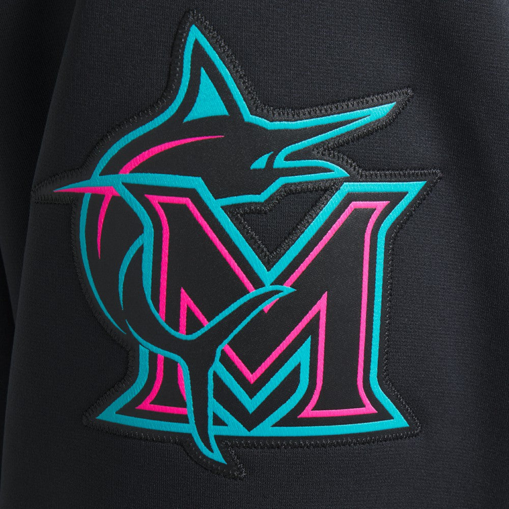 Miami Marlins Nike 2025 City Connect Authentic Collection Therma Pullover Hoodie | MLB On Sale