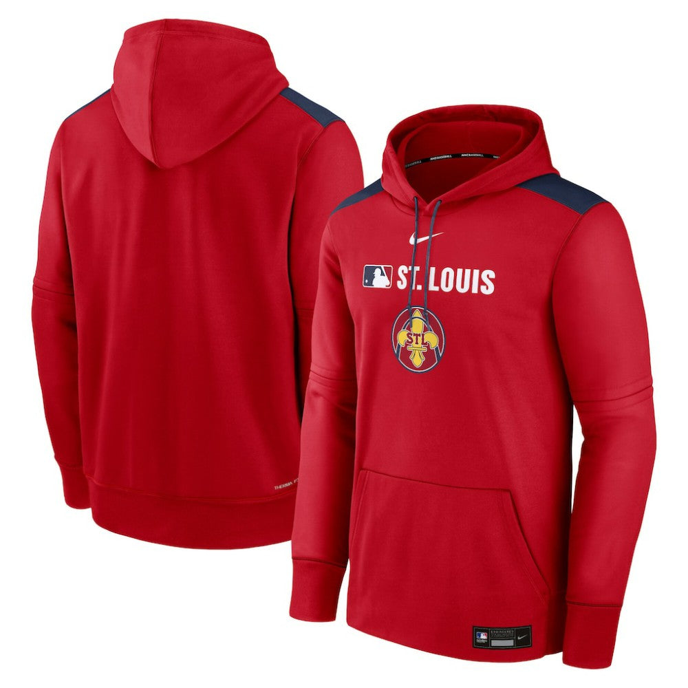 St. Louis Cardinals Nike Authentic Collection City Connect Therma Pullover Hoodie | MLB For sale