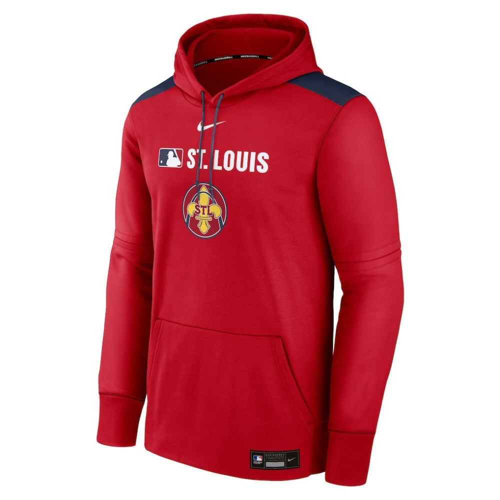 St. Louis Cardinals Nike Authentic Collection City Connect Therma Pullover Hoodie | MLB For sale
