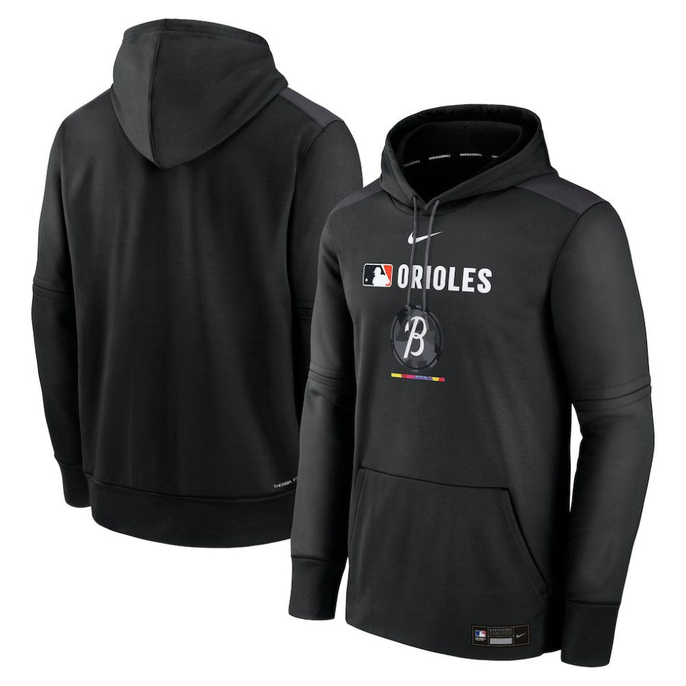 Baltimore Orioles Nike Authentic Collection City Connect Therma Pullover Hoodie | MLB Near me
