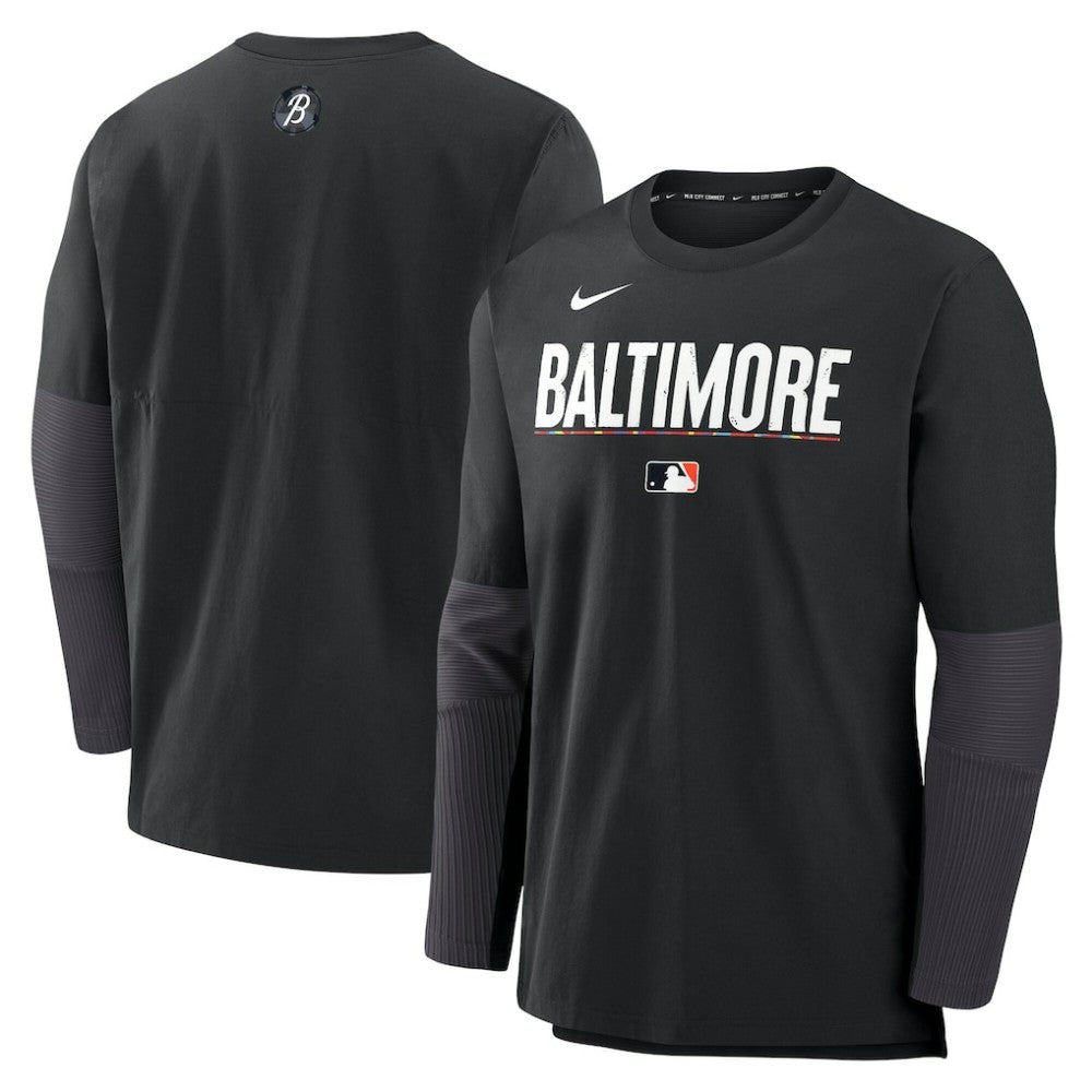 Baltimore Orioles Nike 2025 City Connect Authentic Collection Player Dri-FIT Lightweight Pullover | MLB Shop