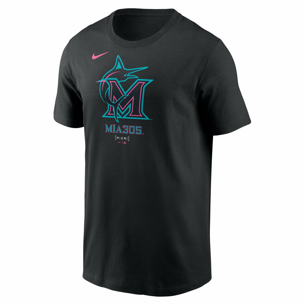Miami Marlins Nike 2025 City Connect Large Logo T-Shirt | MLB For sale