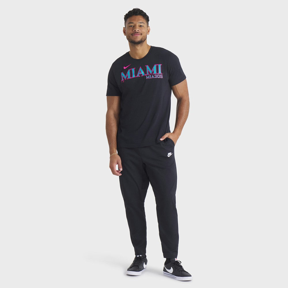 Miami Marlins Nike City Connect Wordmark T-Shirt | MLB For sale