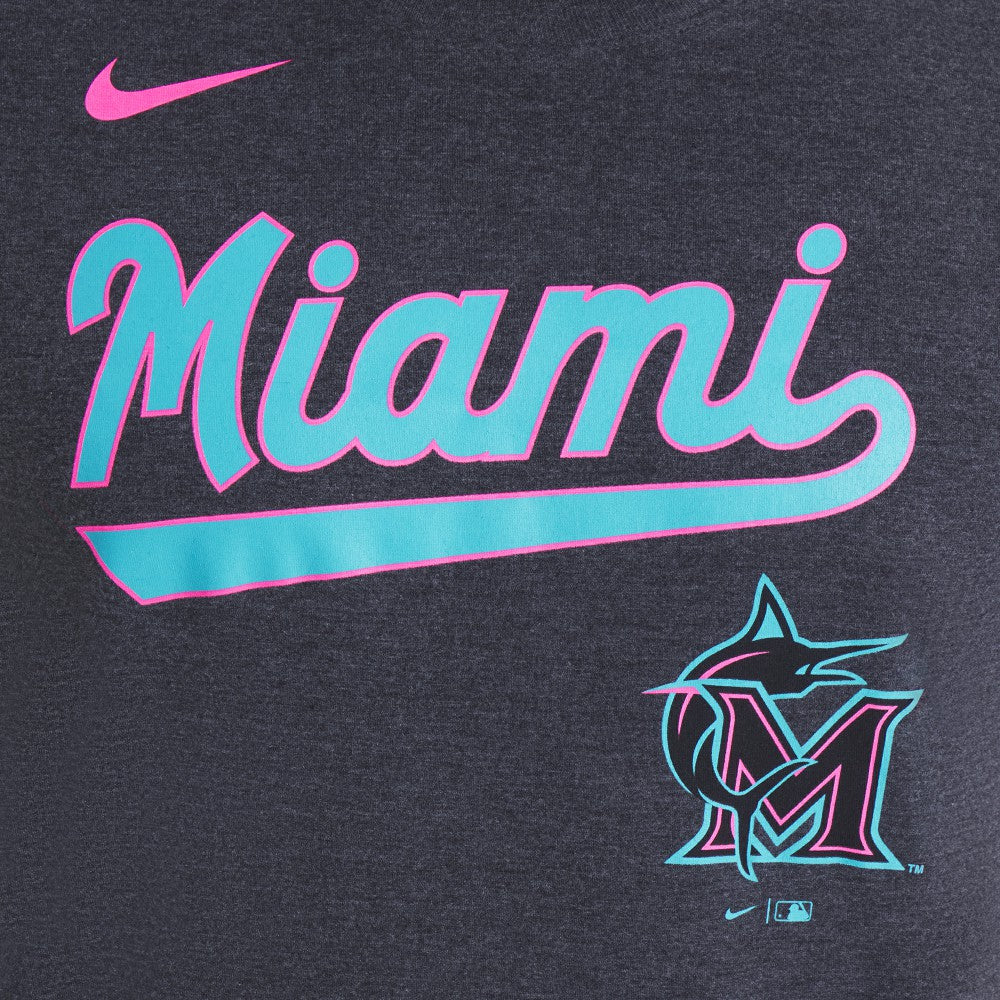Miami Marlins Nike City Connect Script Tri-Blend T-Shirt | MLB Discount