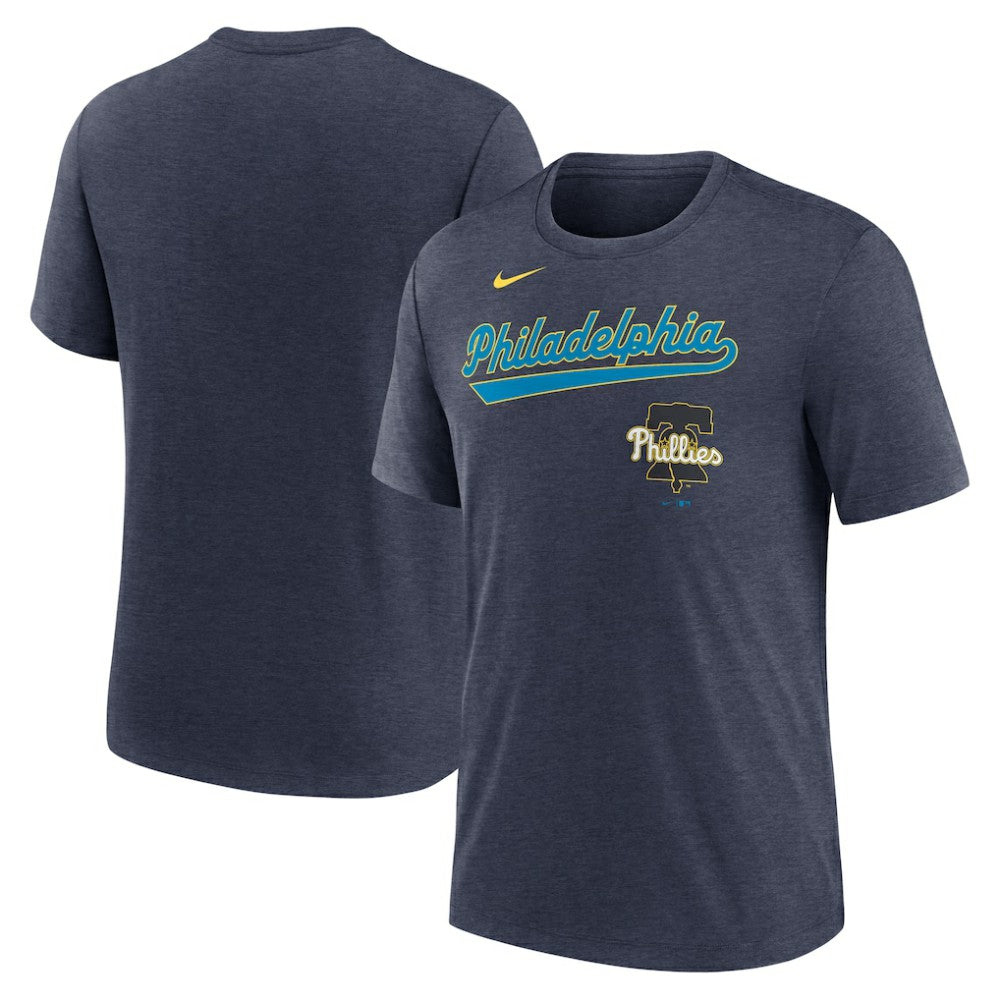 Philadelphia Phillies Nike City Connect Script Tri-Blend T-Shirt | MLB New