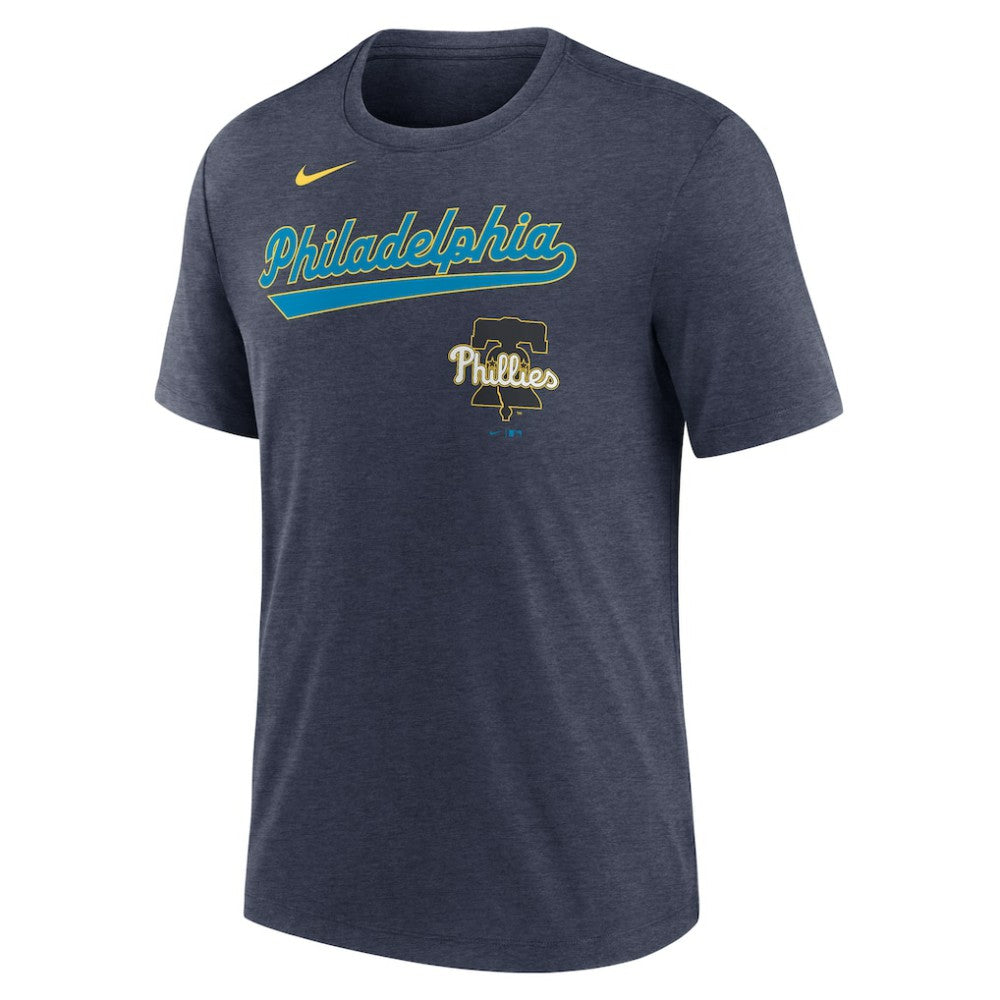 Philadelphia Phillies Nike City Connect Script Tri-Blend T-Shirt | MLB New