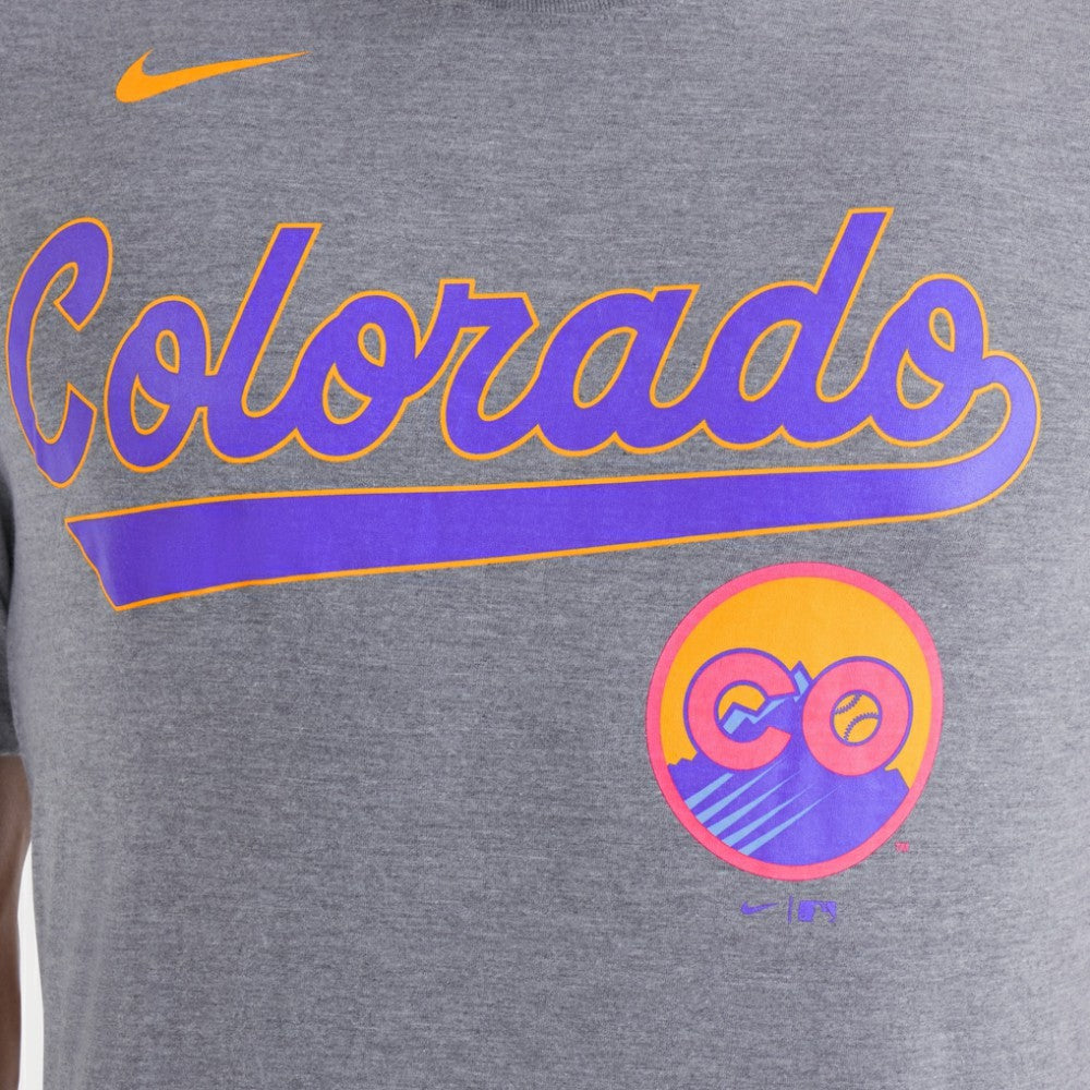 Colorado Rockies Nike City Connect Script Tri-Blend T-Shirt | MLB Sale