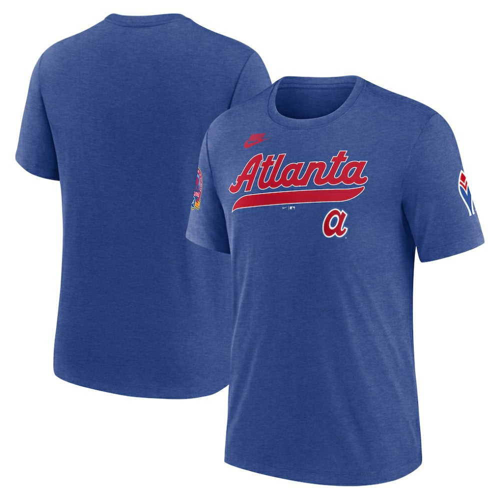 Atlanta Braves Nike Cooperstown Collection Eras Tri-Blend T-Shirt | MLB On Sale