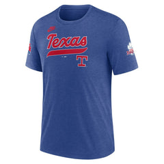 Texas Rangers Nike Cooperstown Collection Eras Tri-Blend T-Shirt | MLB For sale