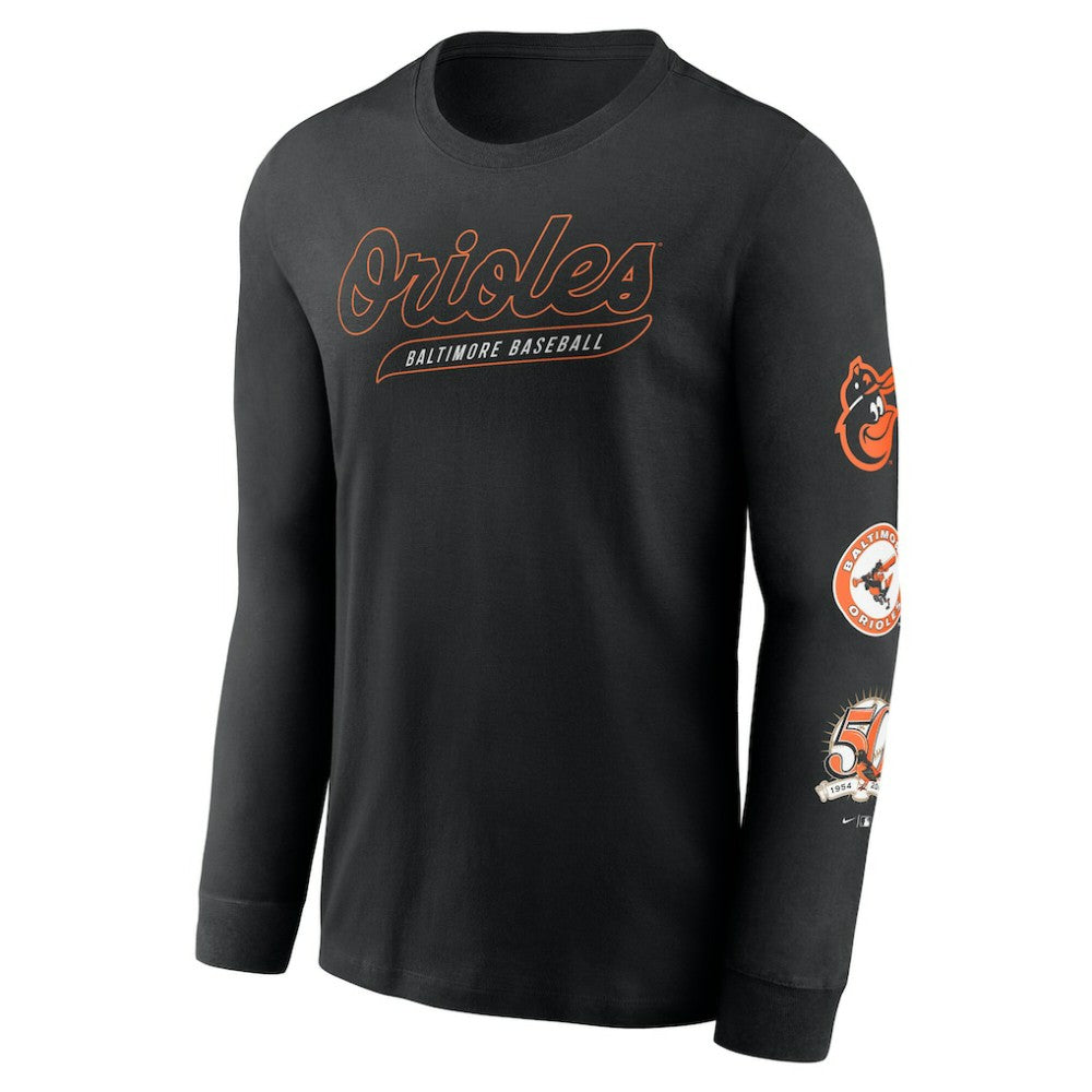 Baltimore Orioles Nike Cooperstown Collection Knockout Long Sleeve T-Shirt | MLB Discount