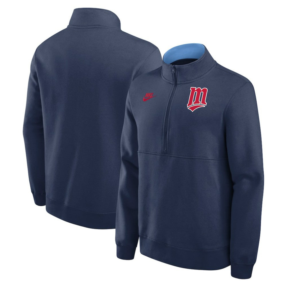 Minnesota Twins Nike Cooperstown Collection Fleece Half-Zip Pullover | MLB Near me